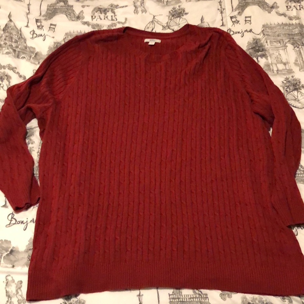 Croft & Barrow red sweater 4x